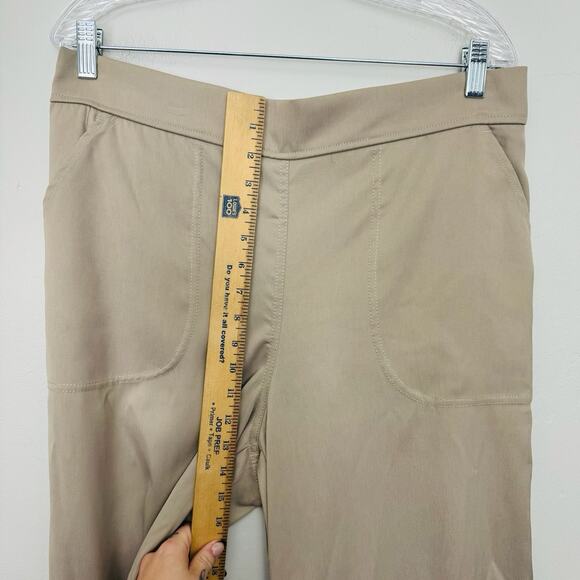 Max Studio Khaki Wide Leg Stretch Trousers Womens Size XL - Picture 3 of 8